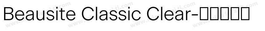 Beausite Classic Clear字体转换
